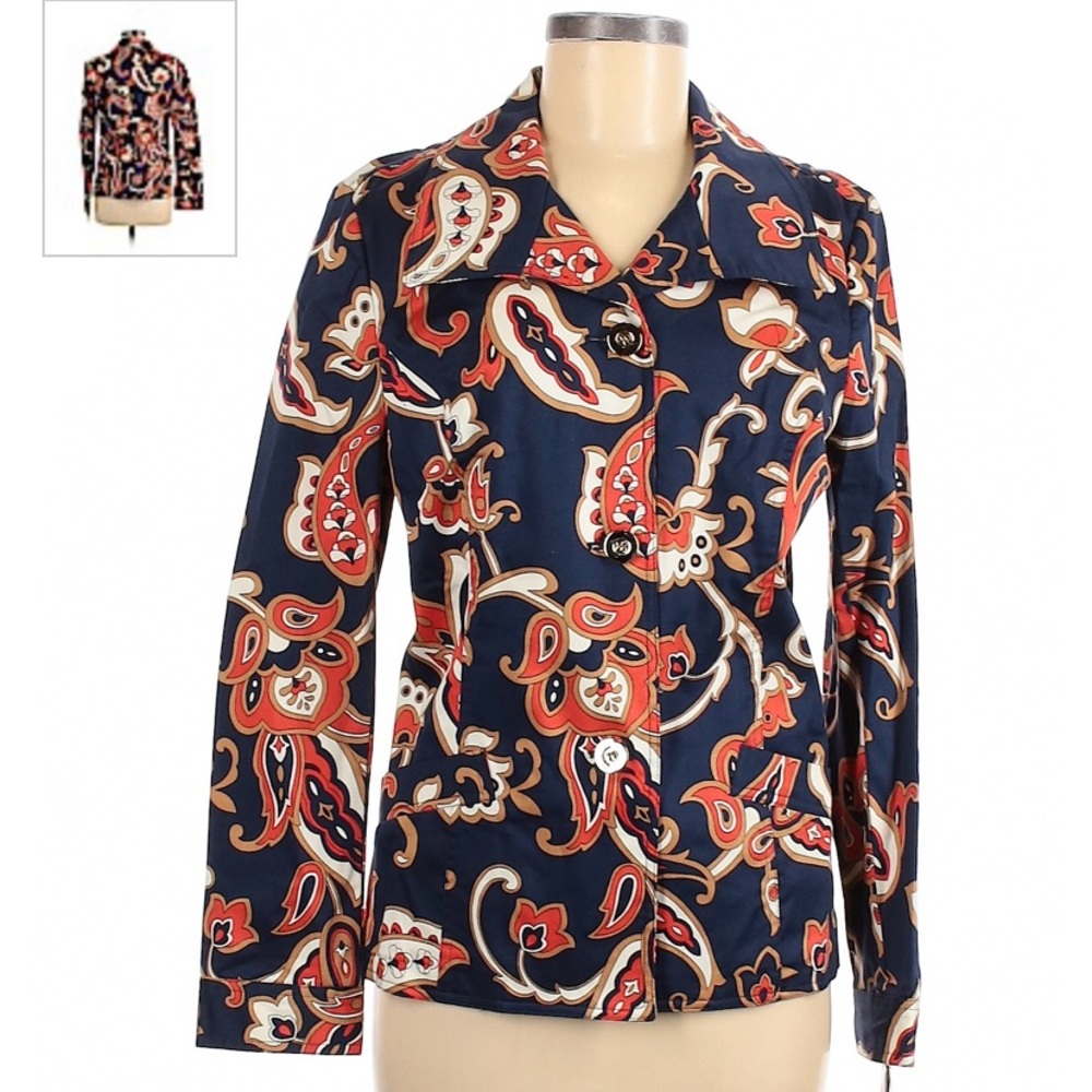 HOSTPICK Charter Club Paisley Printed Blazer